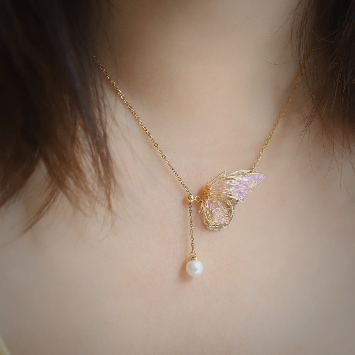 Butterfly Jelly Necklace