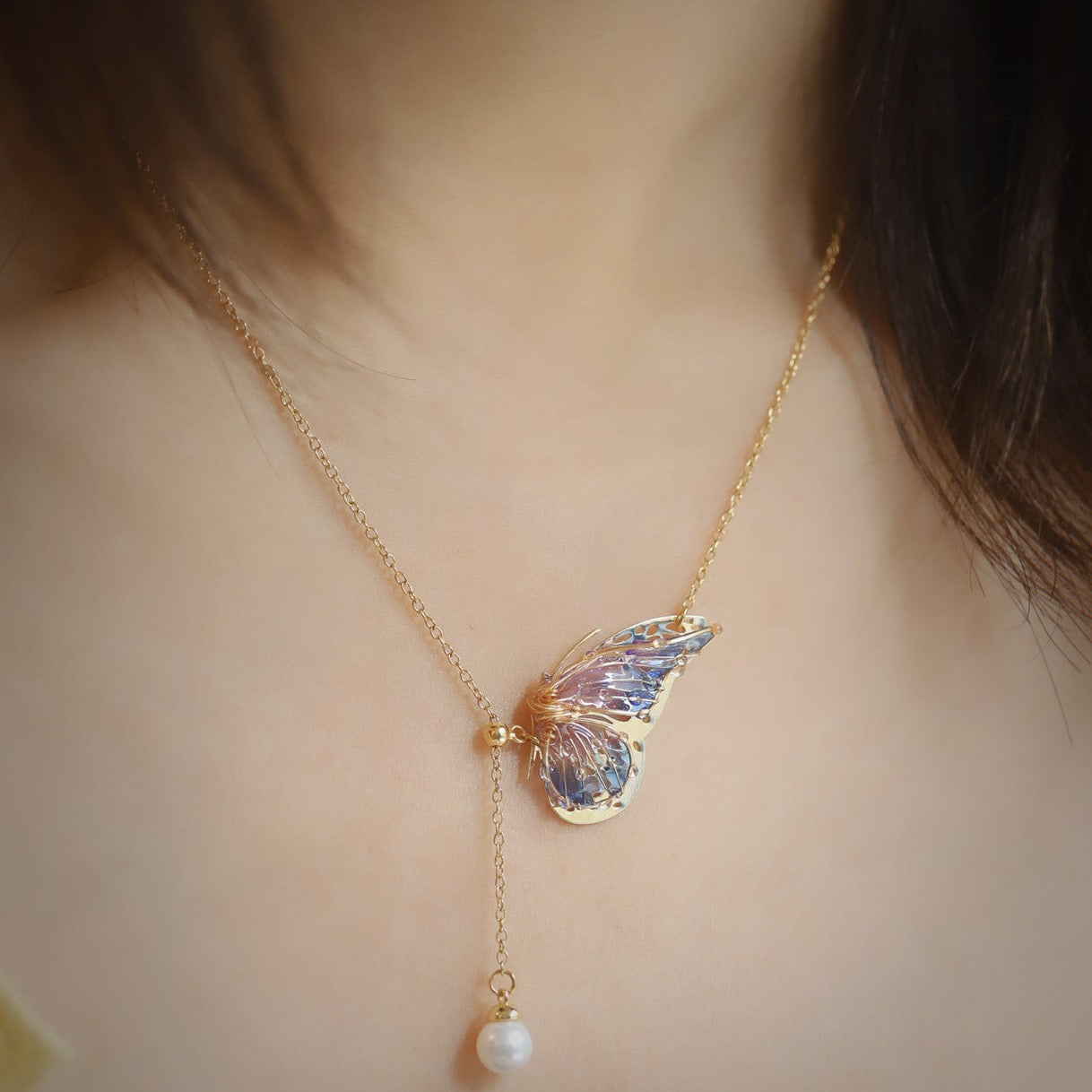 Butterfly Jelly Necklace