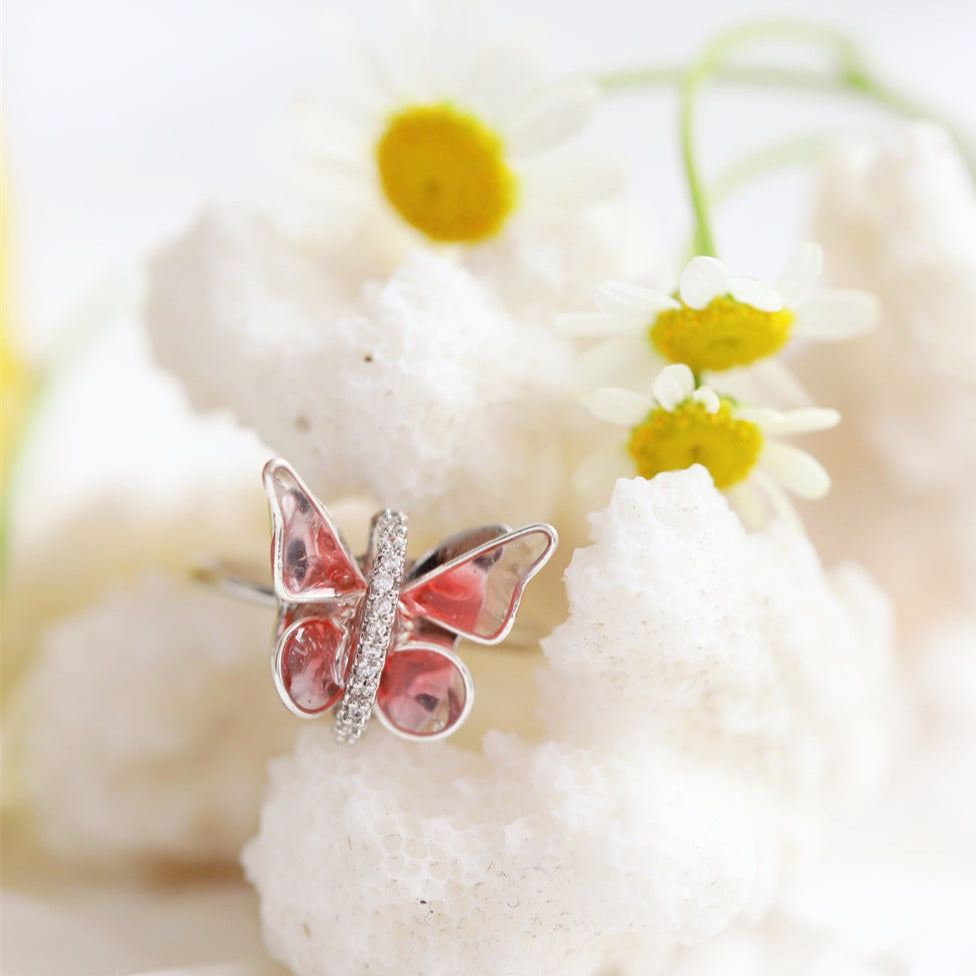 Soft Pink Haze Ring