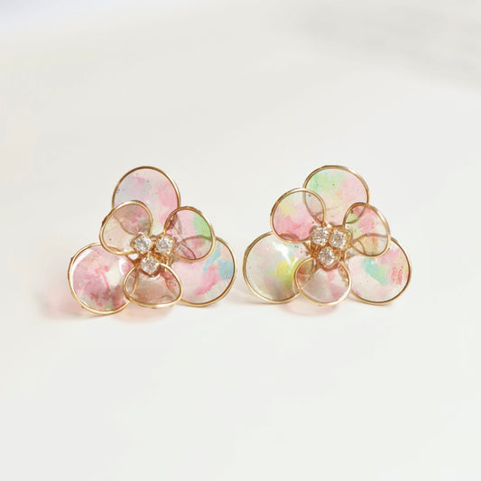 Rainbow at Night Earrings