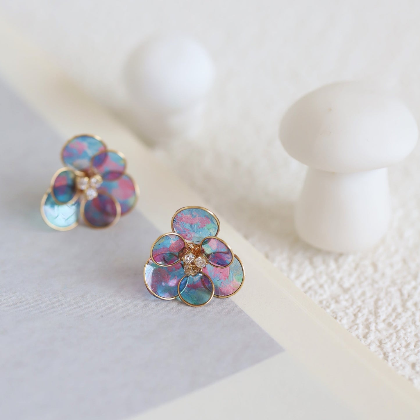 Rainbow at Night Earrings