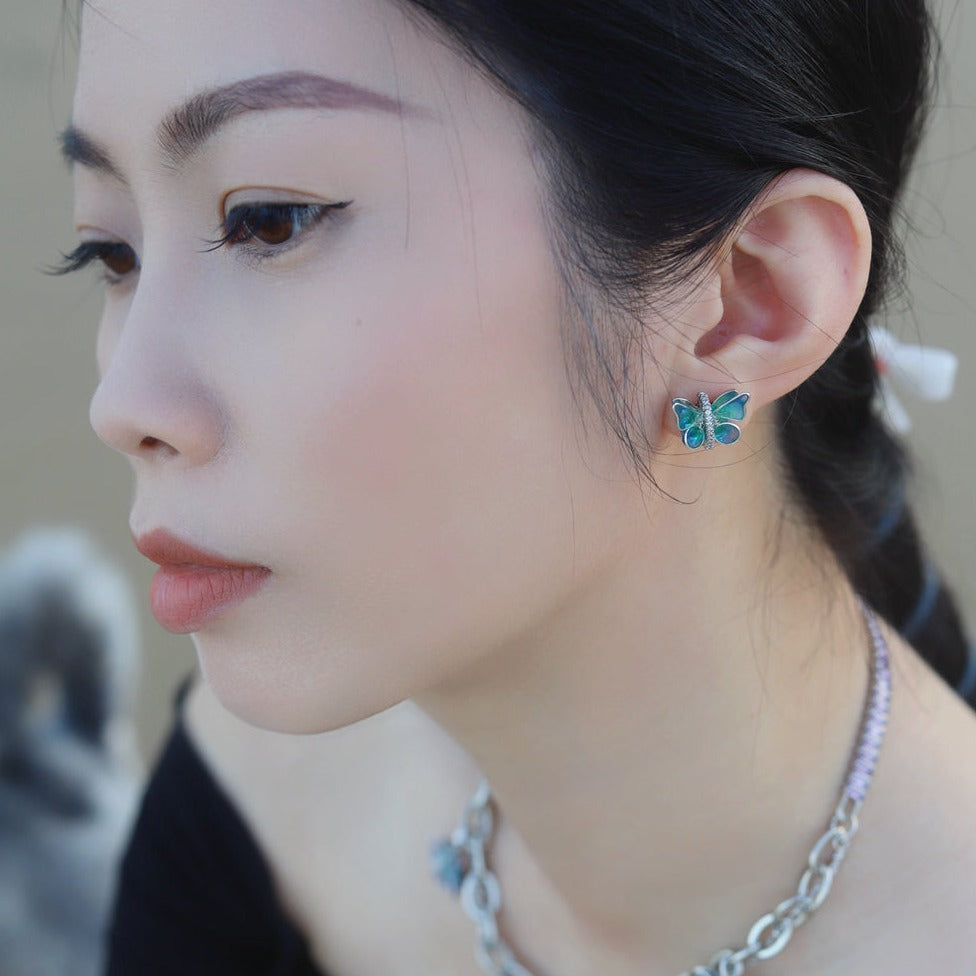 Crimson Red Earrings