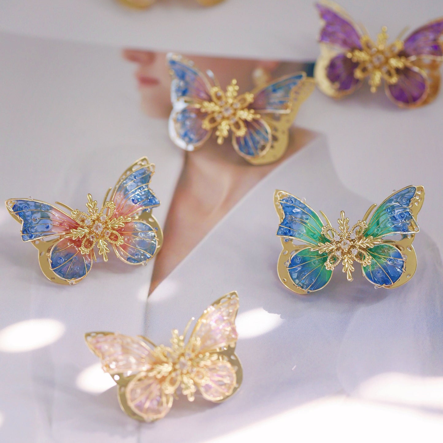 Butterfly Jelly Brooch