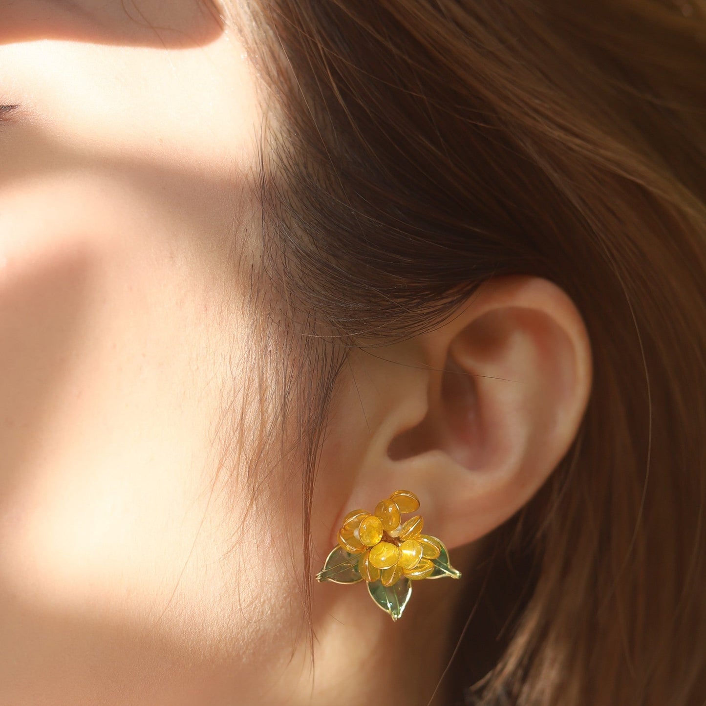 Golden Osmanthus  Earring