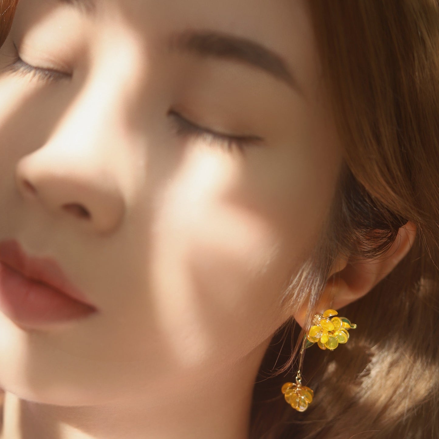 Golden Osmanthus  Earring