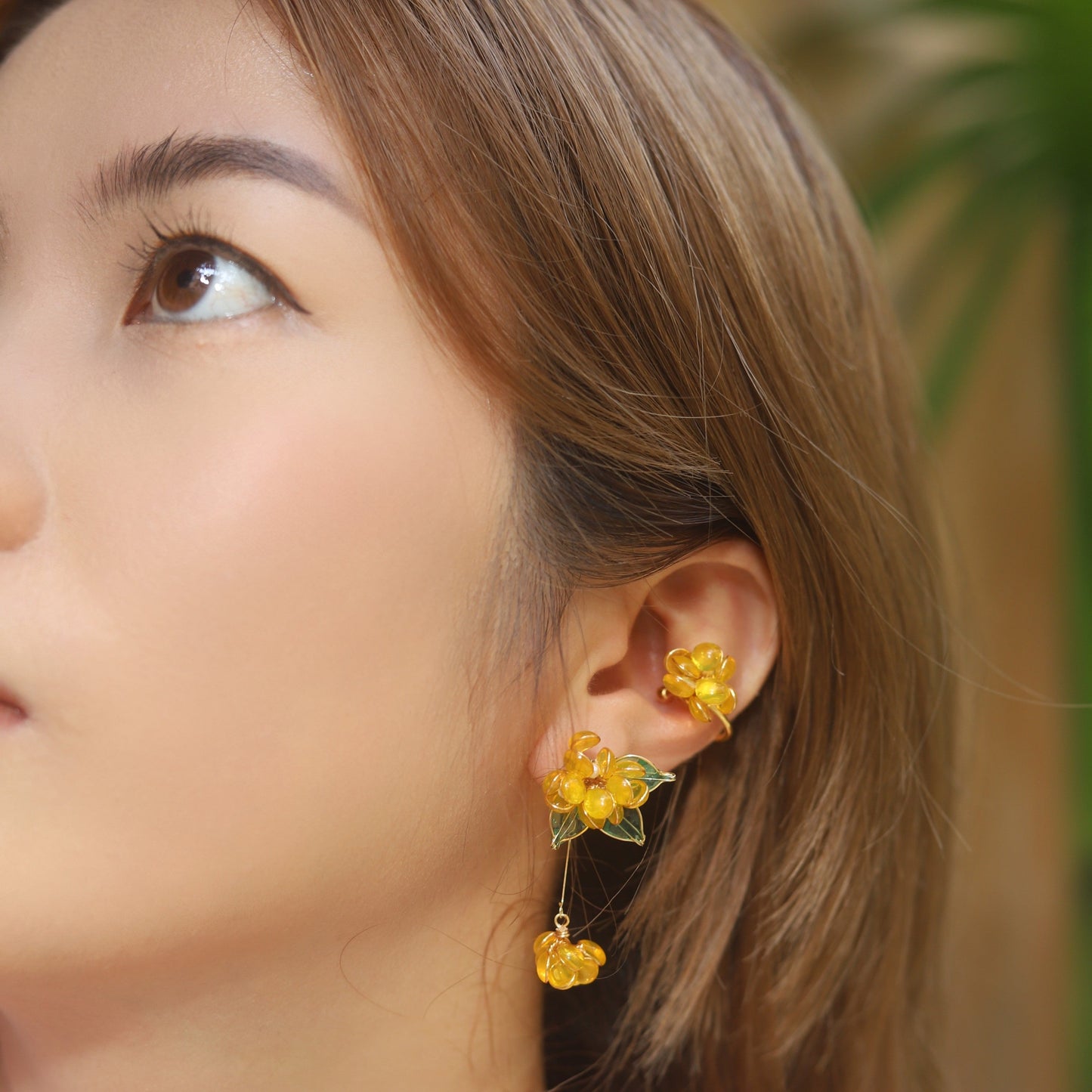 Golden Osmanthus  Earring