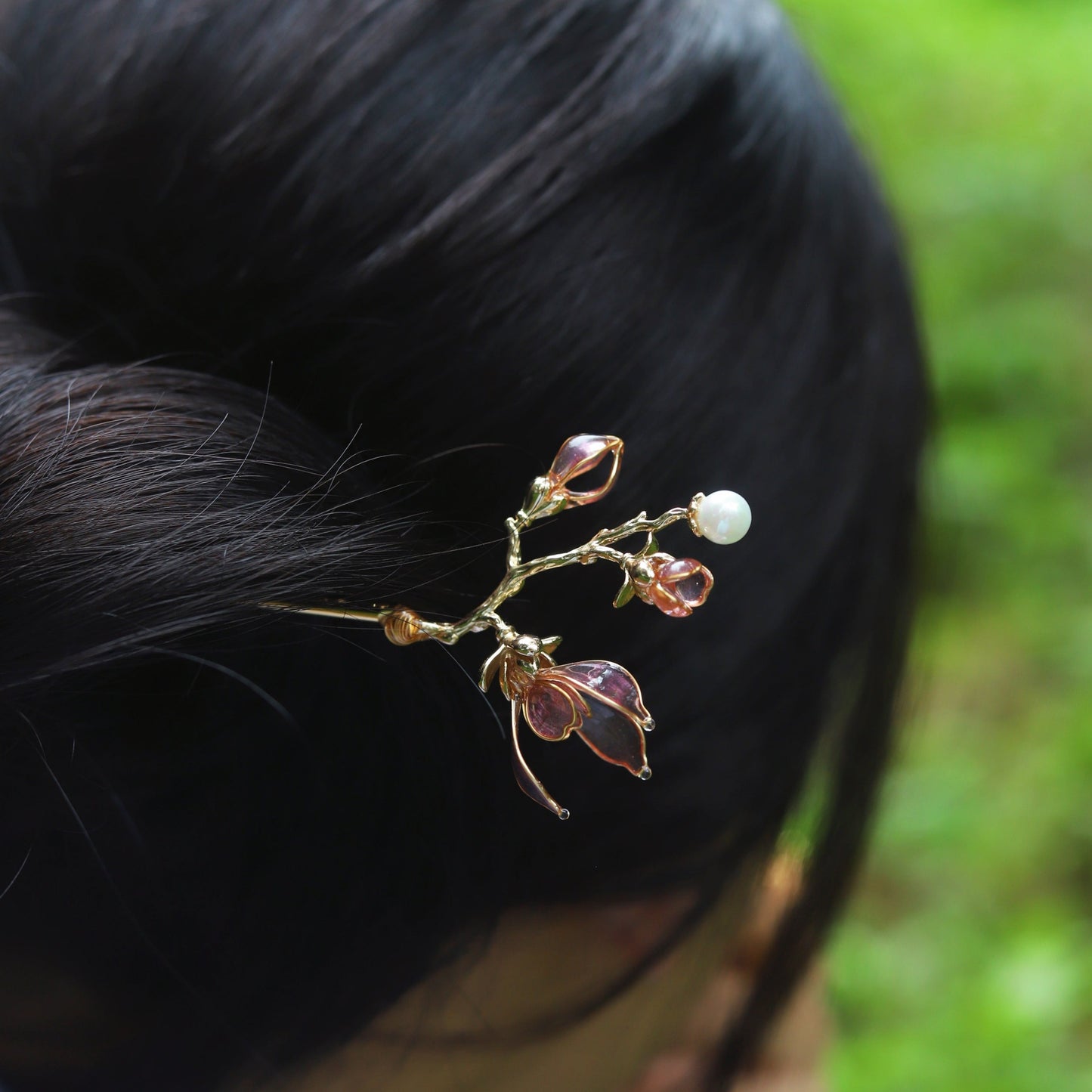 Orchid Grace Hairpin