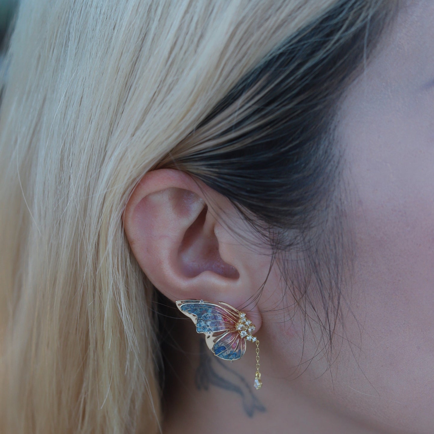 Lavender Flowers Earrings