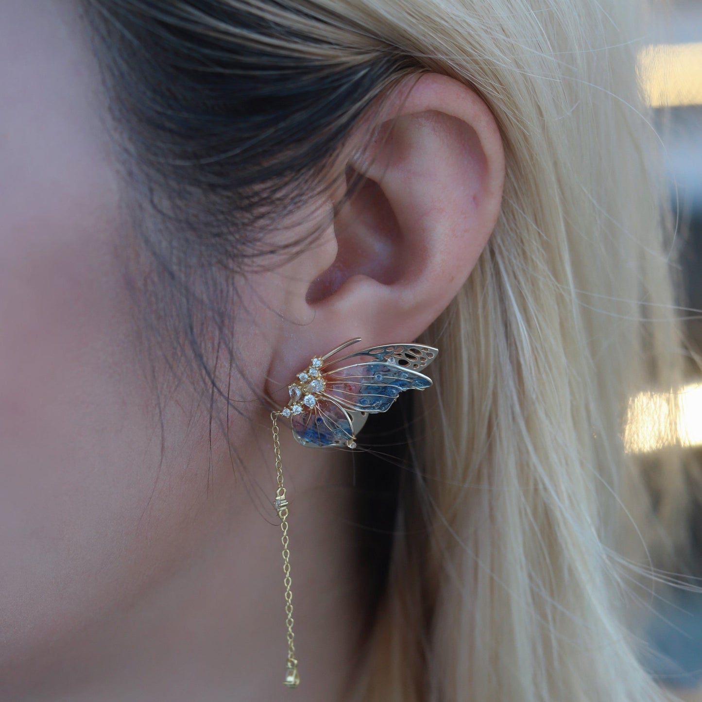 Lavender Flowers Earrings