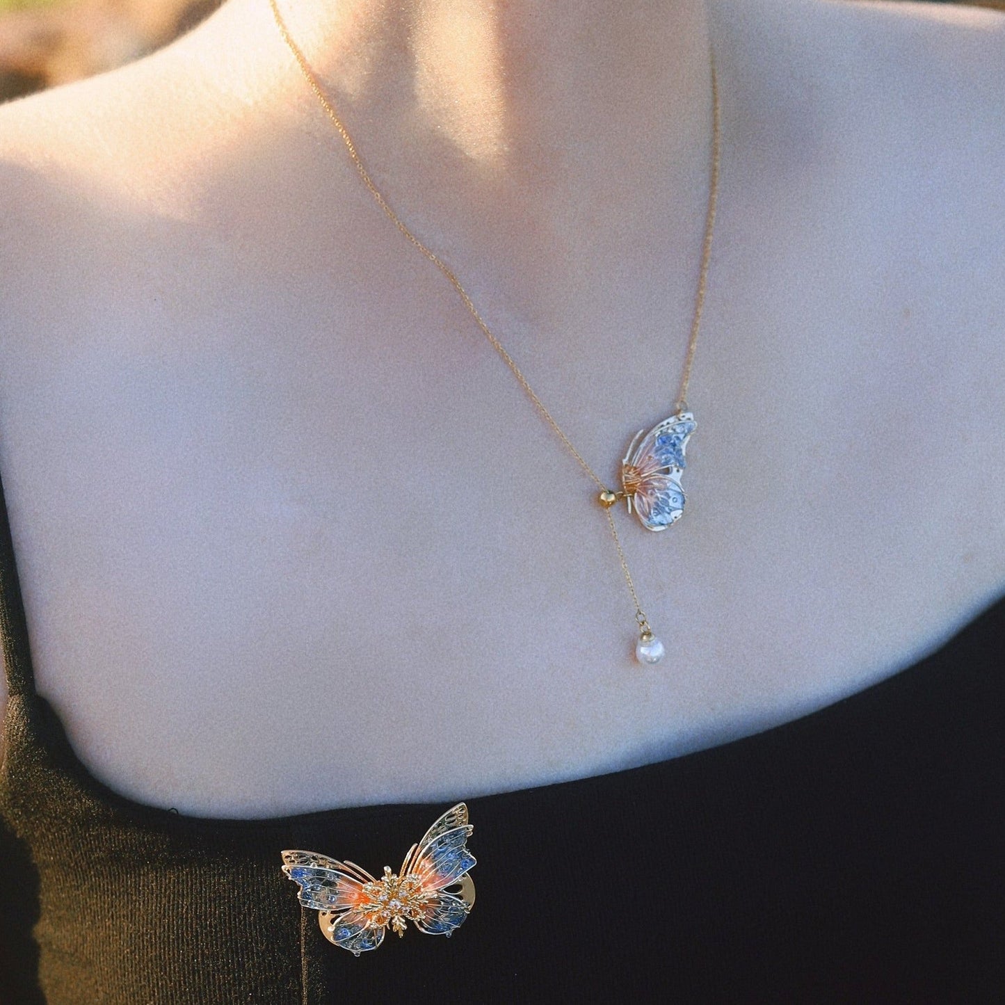 Lavender Flowers Brooch