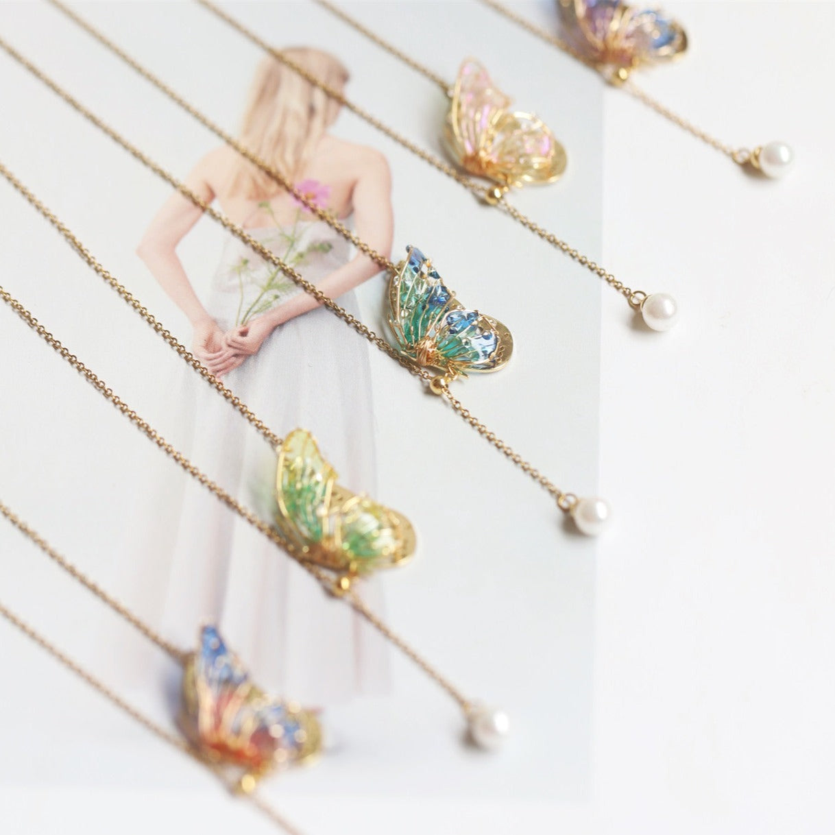 Butterfly Jelly Necklace