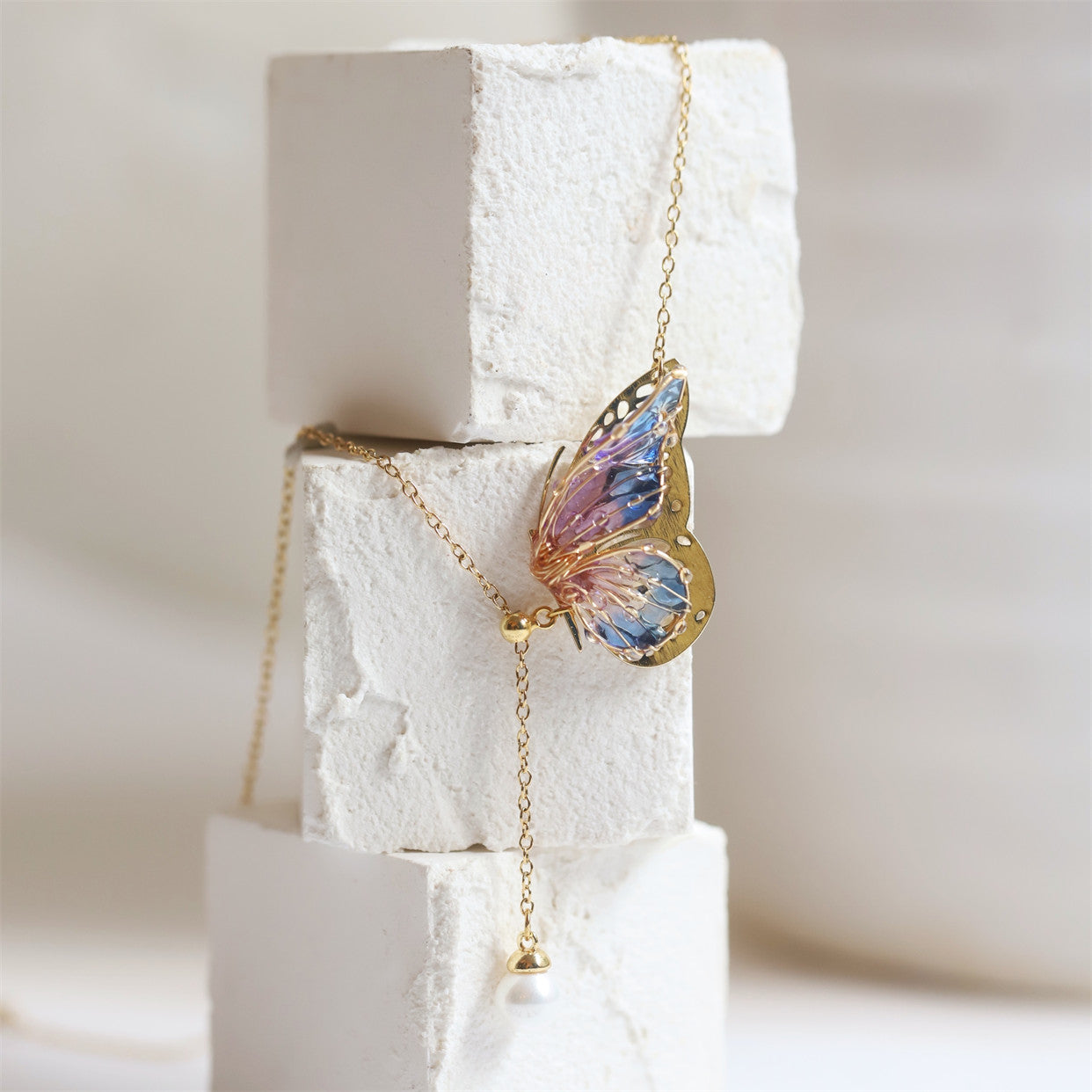 Butterfly Jelly Necklace