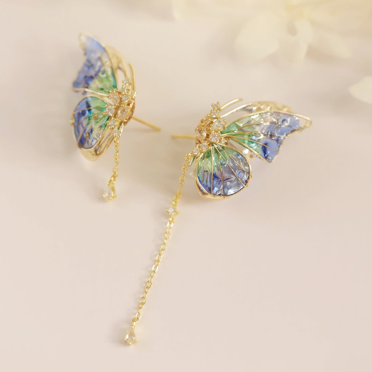 Lavender Flowers Earrings