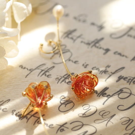 Sunny Orange Ear Cuff